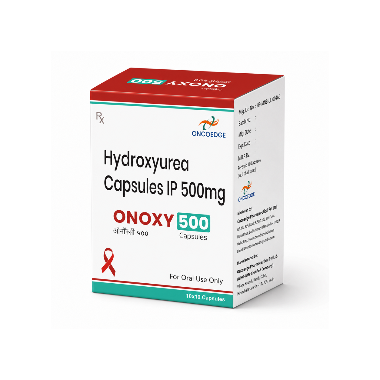 ONOXY 500 MG. CAPS.